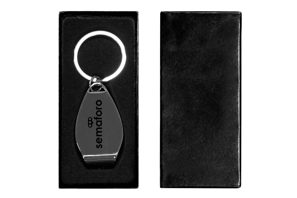 LLAVERO METÁLICO CON ABREBOTELLAS